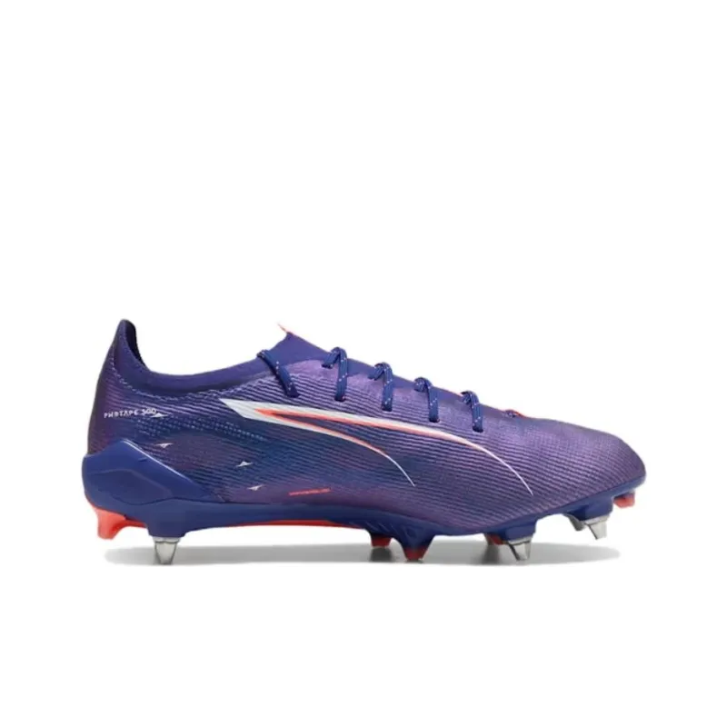 PUMA Ultra 5 SG Metal Long Studs Anti-Slip Wear-Resistant Soccer Shoes Unisex Blue Purple-1