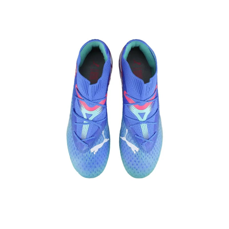 PUMA FUTURE 7 Anti Slip Wear Resistant Soccer Shoes Men's Blue-3