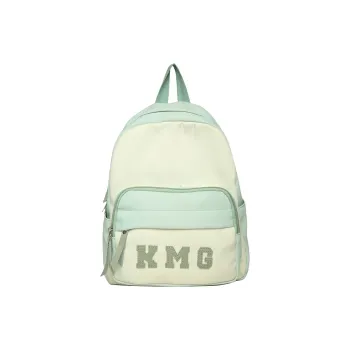 Cwatcun Nylon Fabric Backpack Regular Unisex Light Green/Yellow/Blue/Pink/Black