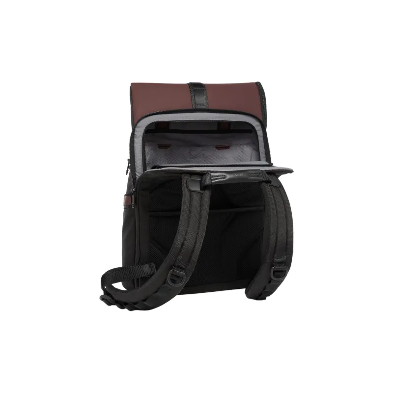 TUMI Polyurethane Backpack Unisex Dark Red-4