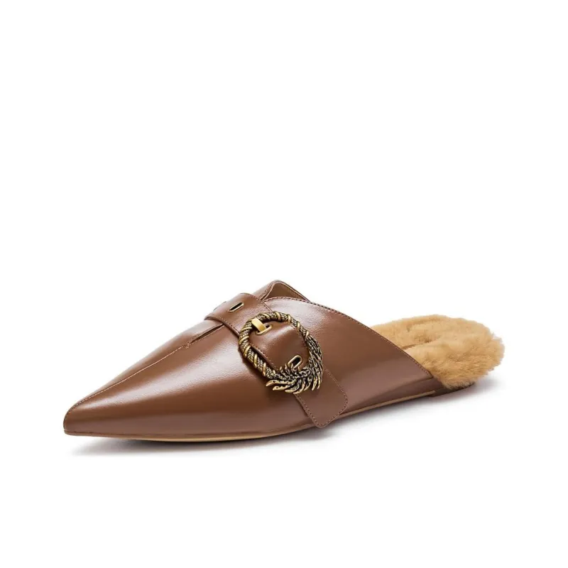 Joypeace Rubber Sole Slip Resistant Abrasion Resistant Closed Toe Slippers Women's-9
