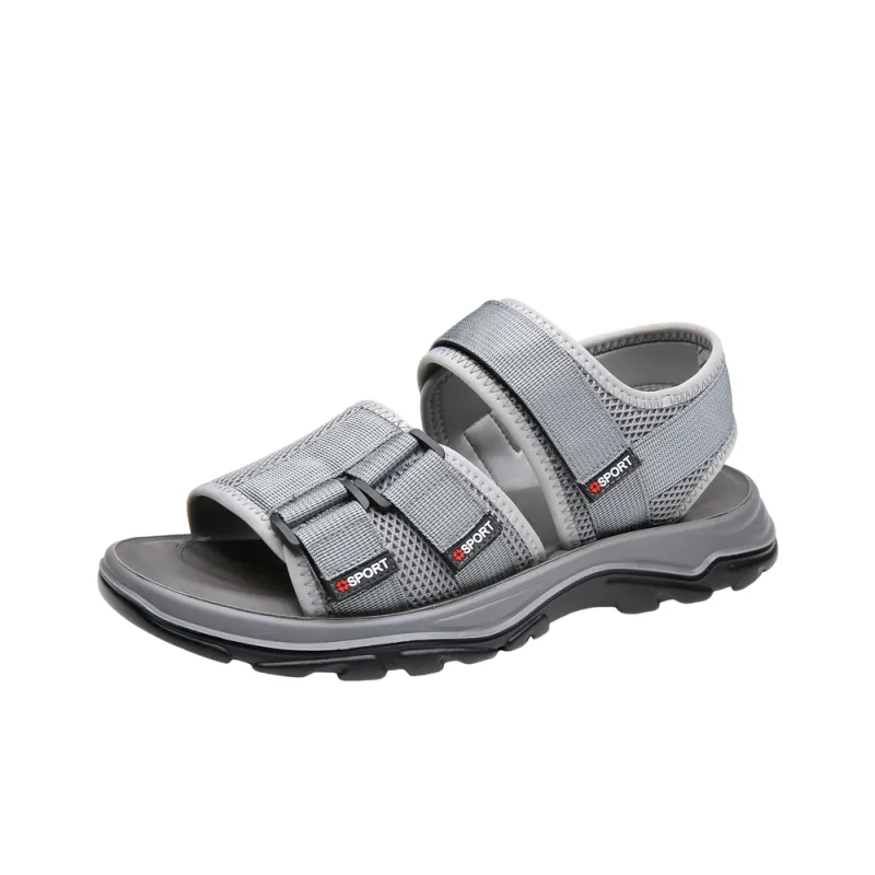 PAMATE Beach Sandals Men Gray/Black-1