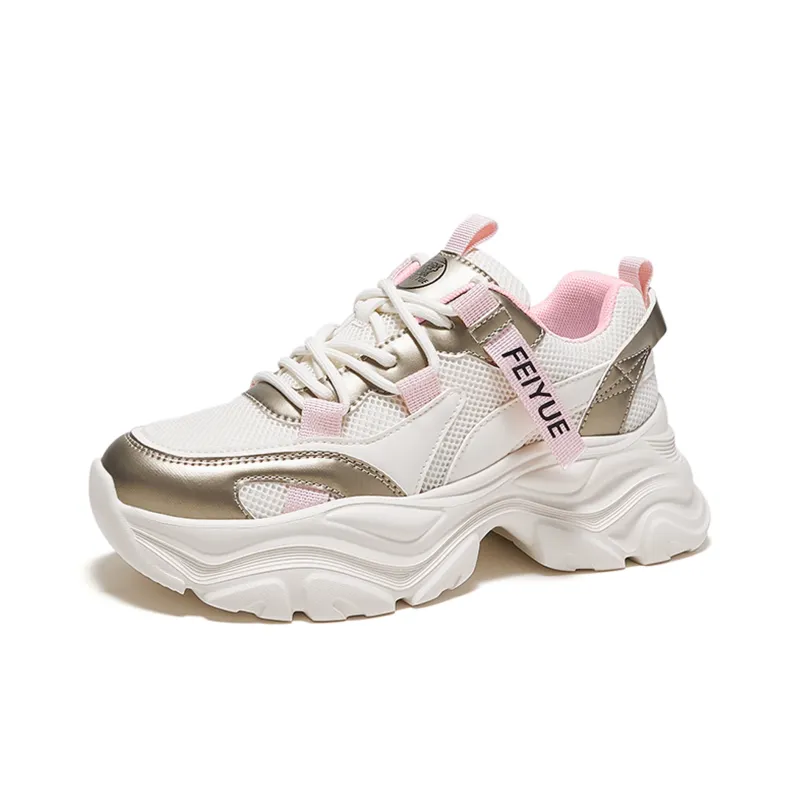 Feiyue Anti-Slip Wear-Resistant Low-Top Chunky Sneakers Women's-17
