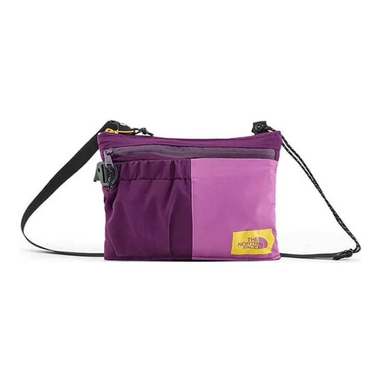 THE NORTH FACE Recycled Nylon Crossbody Bag, Shoulder Bag Unisex Purple & Pink-0