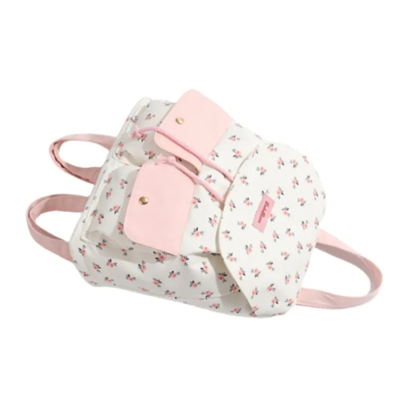 HACIN Canvas Backpack Regular Women's Ecru-2