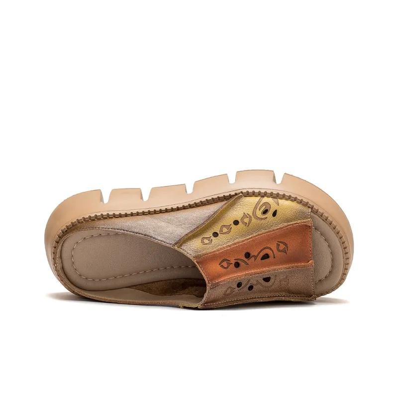 Jay Slide Slippers Women's Yellow/Green-2