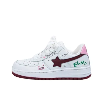 BOOM GUY Skateboard Shoes Unisex Low-Top Red