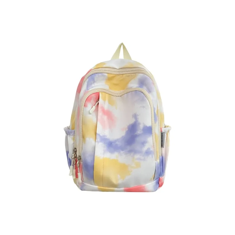 KAKAXI Nylon Backpack Women's Gray/Purple/Yellow/Blue/Pink-8