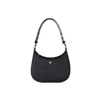 TORY BURCH Emerson Leather Crescent Moon Bag Shoulder Bag Handbag Shoulder Bag Women's Black