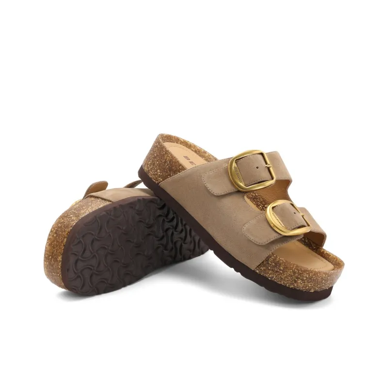 BELLE Slip-Resistant Slide Slippers Women's Light Pink Apricot Gold-4