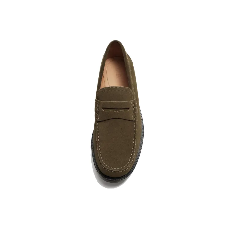 ZARA Loafers Men Green-3