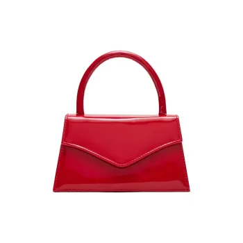 STEVE MADDEN Patent Leather Shoulder Bag Crossbody Bag Handbag Mini Women's Red