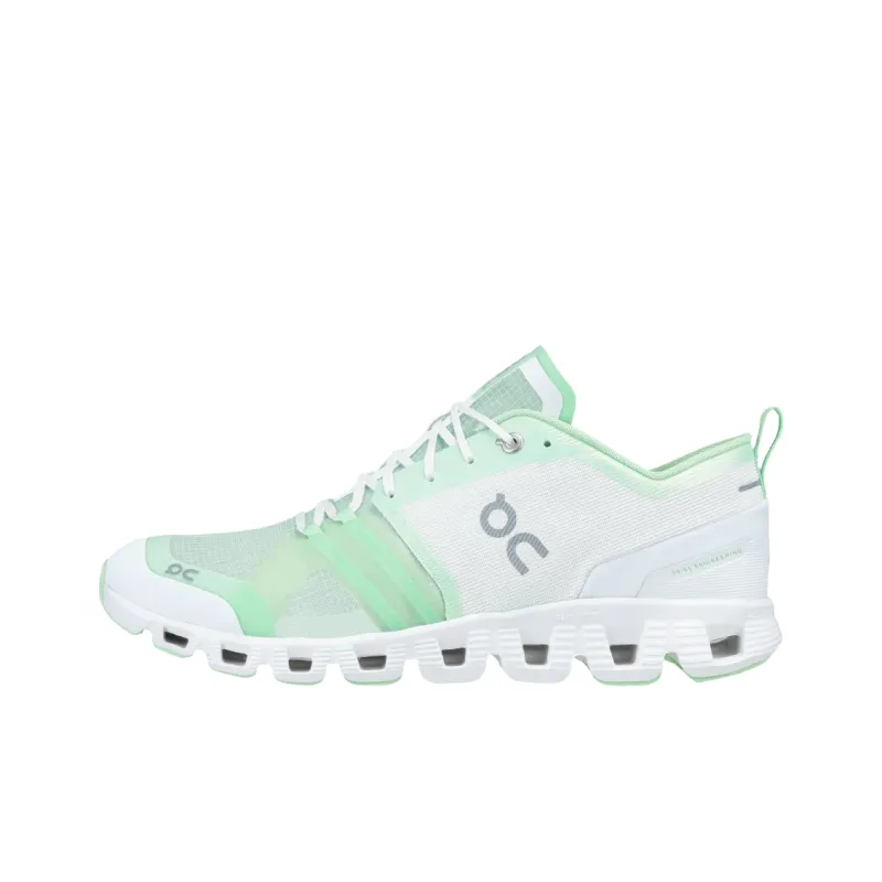 On Cloud X Shift Anti Slip Wear Resistant Low Top Casual Running Shoes Men's White Green-0