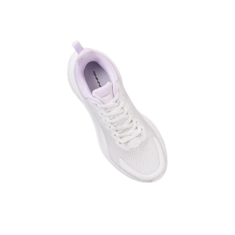 361° Lightweight Low-Top Running Shoes Women's White Purple-3