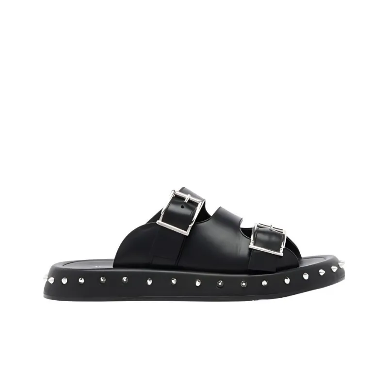 Alexander McQueen Stud Embellished Double Buckled Sandals Women's-1