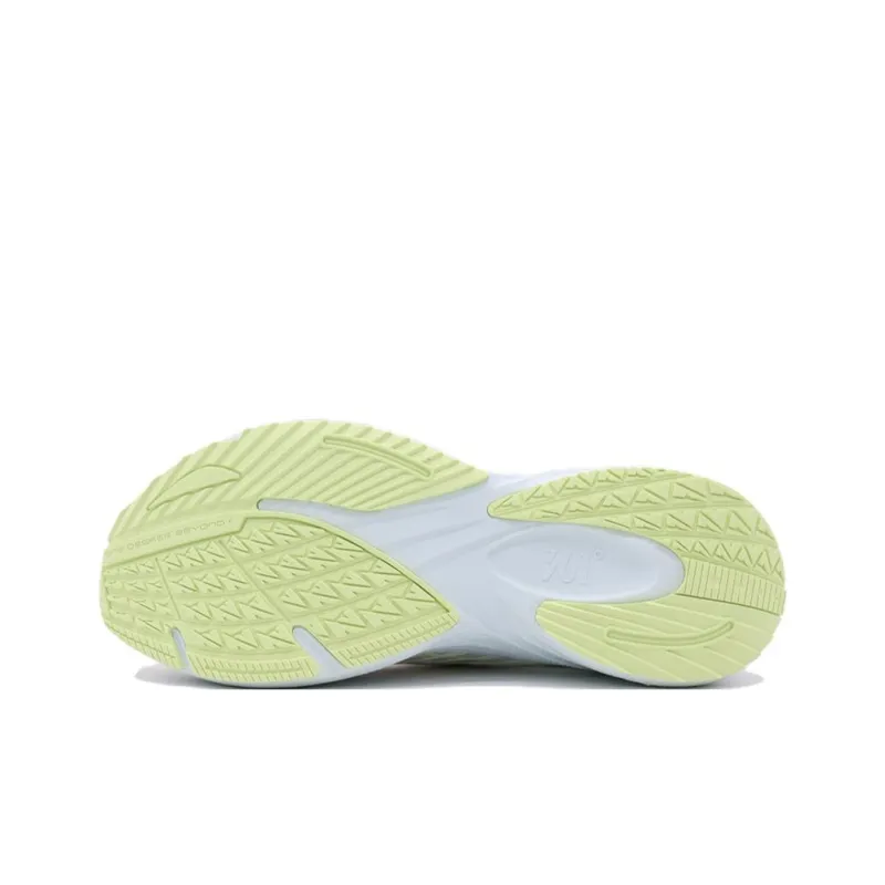 361° Abrasion Resistant Low Top Running Shoes Women's White Blue-3