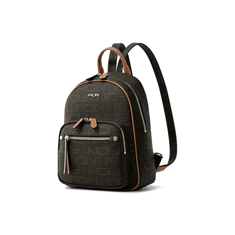 FION Backpacks Coffee/Tea Brown-1