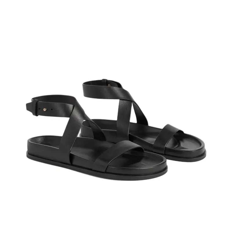 TOTEME One Strap Sandals Women's Black-2