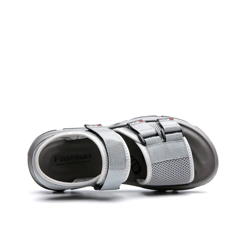 PAMATE Beach Sandals Men Gray/Black-2
