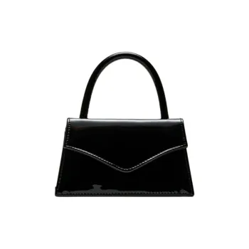 STEVE MADDEN Synthetic Material Patent Leather Shoulder Bag Crossbody Bag Handbag Mini Women's Black