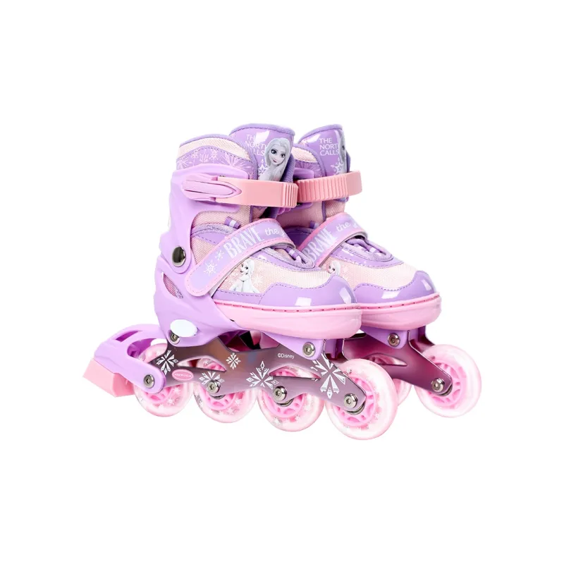 Disney Frozen Series Inline Skates Plastic, Aluminum Alloy Kids' Pink Purple-2