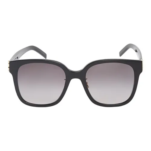SAINT LAURENT Acetate Round Sunglasses Unisex Black