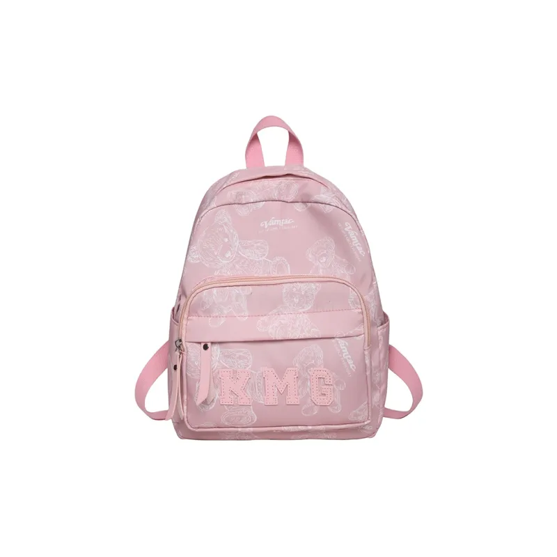 Cwatcun Nylon Backpack Women's White/Pink/Black/Yellow/Purple-5