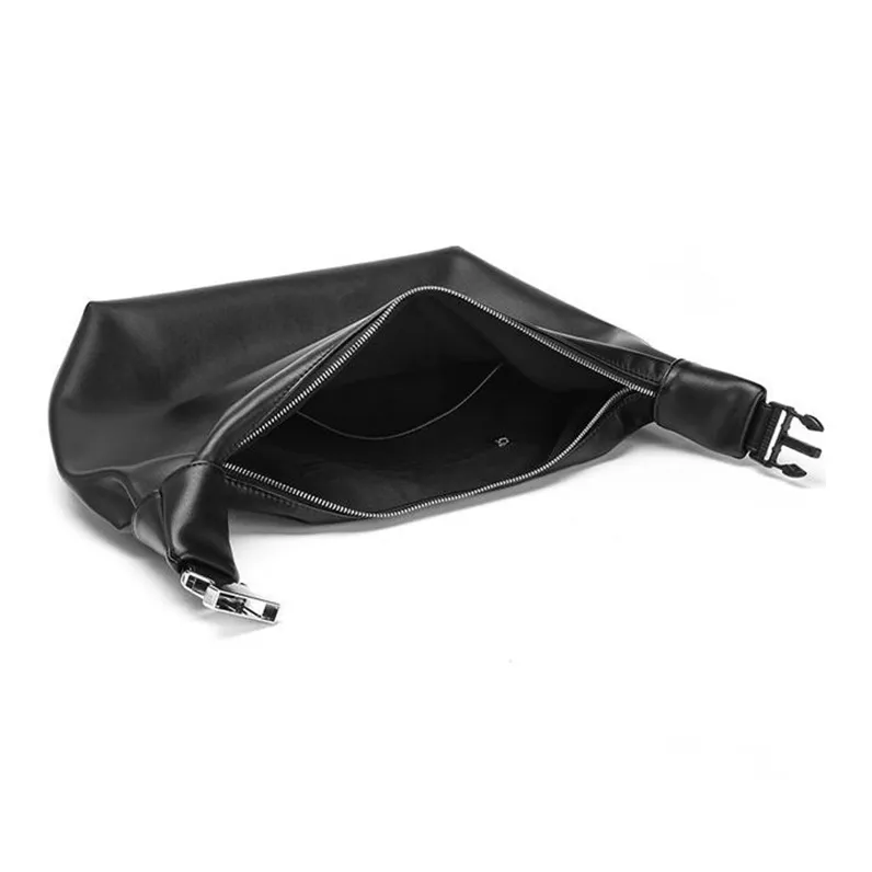 TTaG．baG Microfiber Soft Leather Shoulder Bag Regular Unisex Black-1