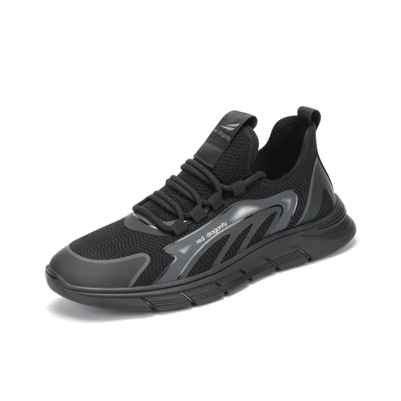 RED DRAGONFLY Wear-Resistant Breathable Height Increasing Low-Top Running Shoes Men's-1