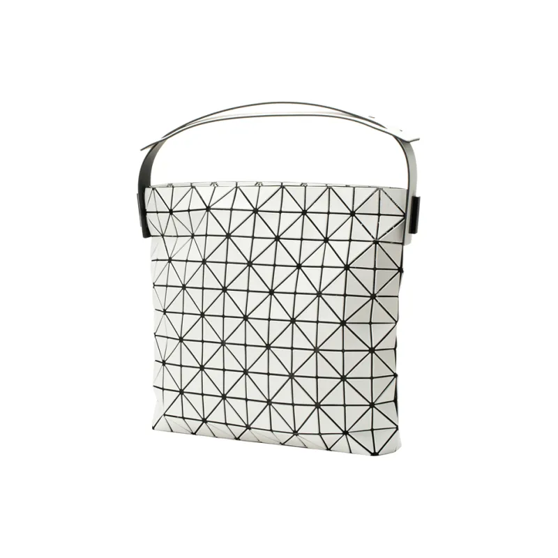 ISSEY MIYAKE Baguette Polyvinyl Chloride Resin Handbag, Shoulder Bag Women's White-3
