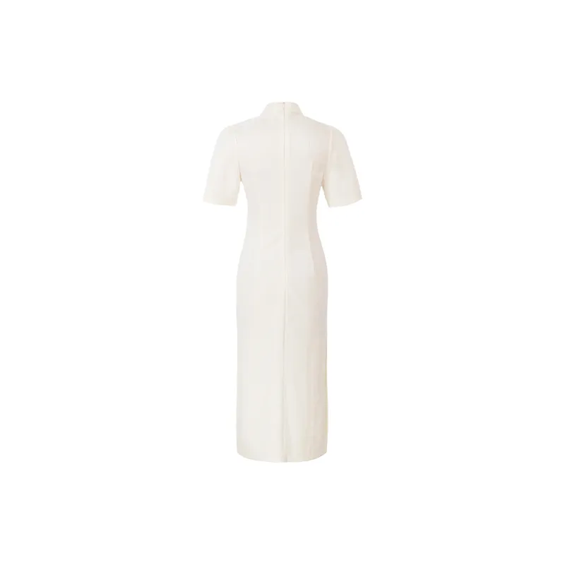 Clothes Cut By Time Cheongsam Women's White-1