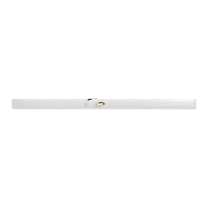 Furla Logo Design Smooth Buckle Leather Metal Leather Belts Women's White-0