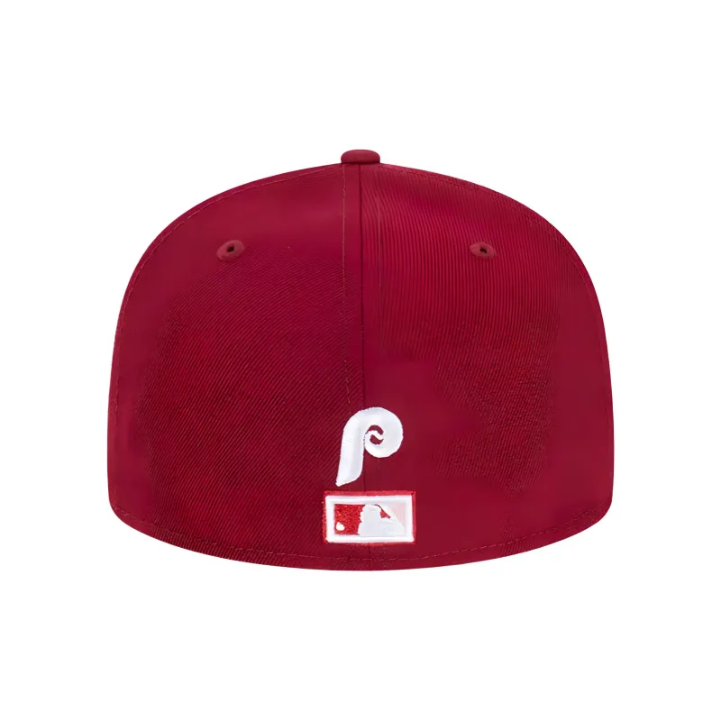 New Era Polyester Baseball Caps Unisex Burgundy Red-5