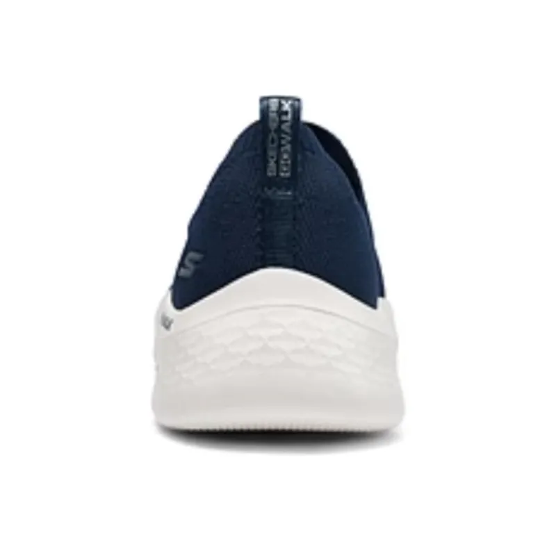 Skechers Women's GO WALK Breathable And Lightweight Low Top Casual Shoes Women's Blue White-3