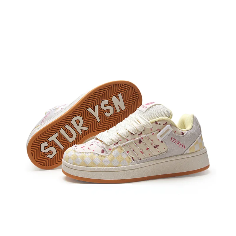 STUR YSN Wear resistant And Lightweight Low Top Skateboard Shoes Unisex Cranberry-6