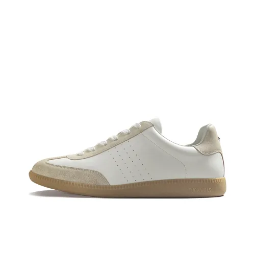 THOM WILLS Skateboard Shoes Unisex Low Top Khaki