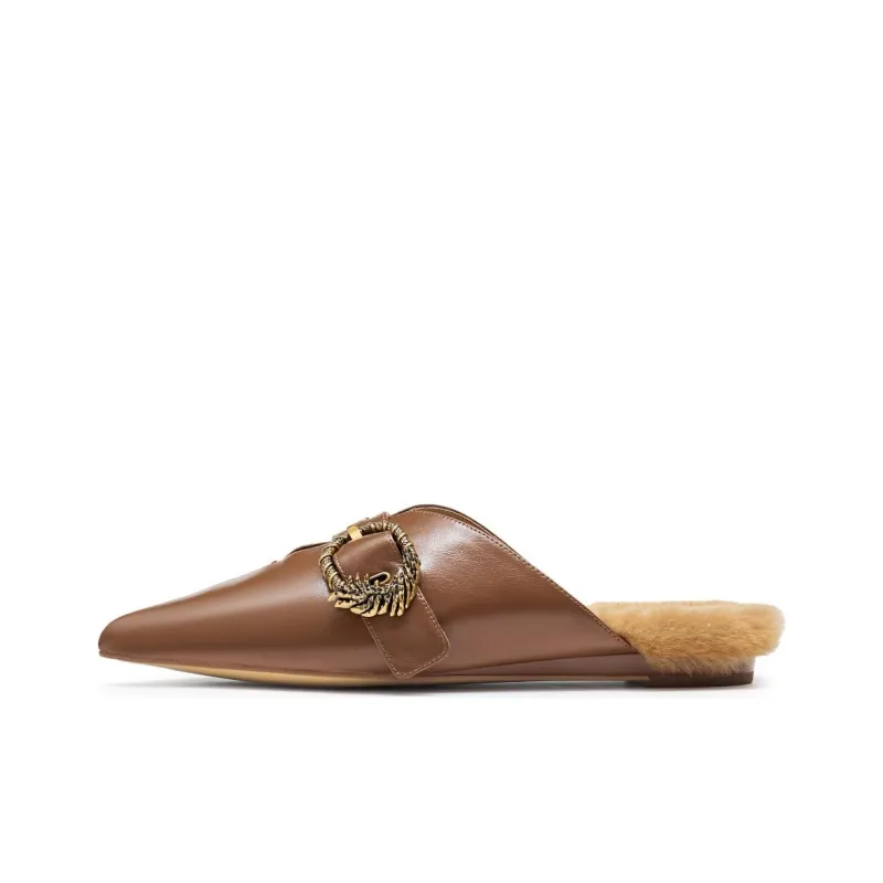 Joypeace Rubber Sole Slip Resistant Abrasion Resistant Closed Toe Slippers Women's-8