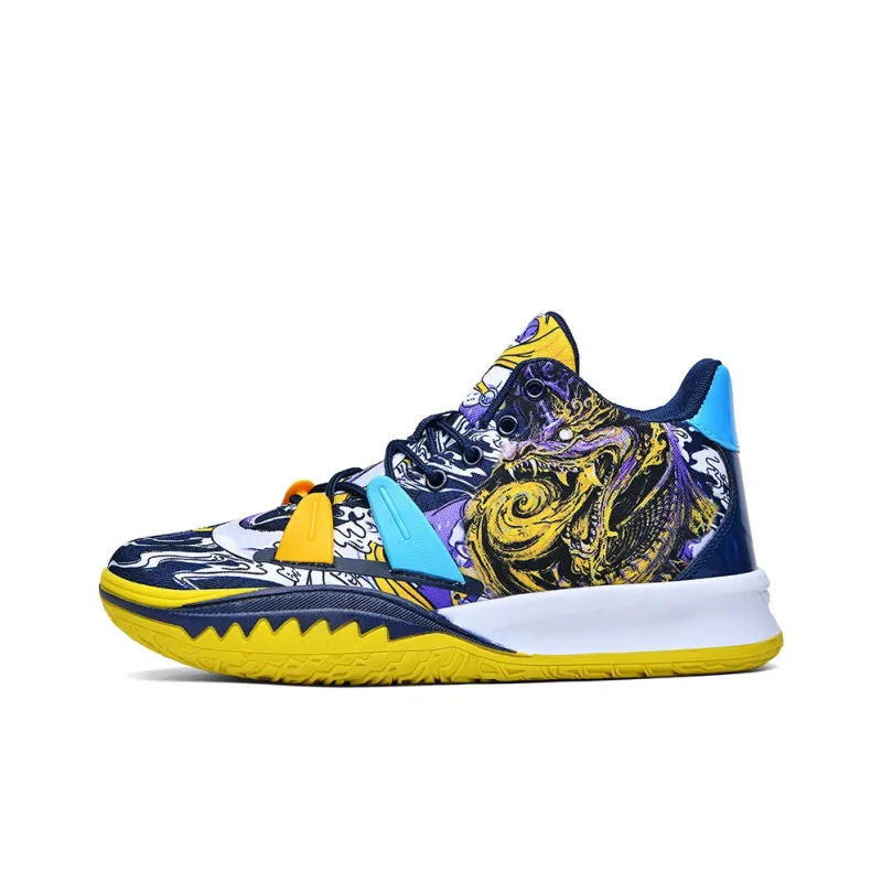 Black tailed Deer Slip Resistant, Abrasion Resistant, Breathable Mid Top Basketball Shoes Unisex-14