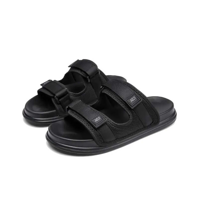 Mulinsen EVA Cut Out Slide Slippers Men's Black-2