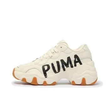 PUMA Pulsar Wedge Anti Slip Wear Resistant Low Top Chunky Sneakers Women's Ecru
