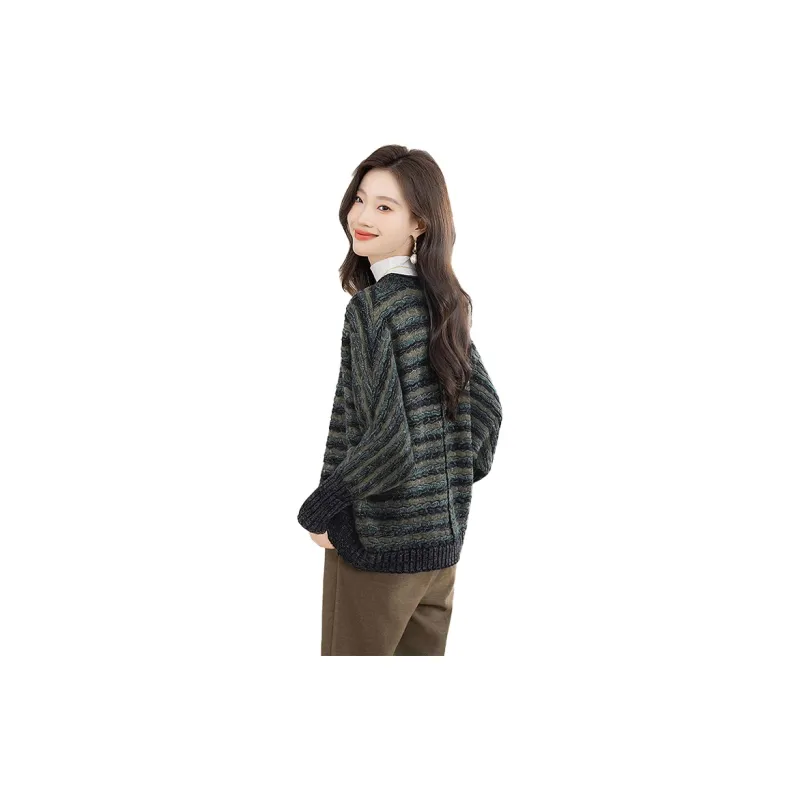 Cypress House Knitwear Women's Navy Blue-1