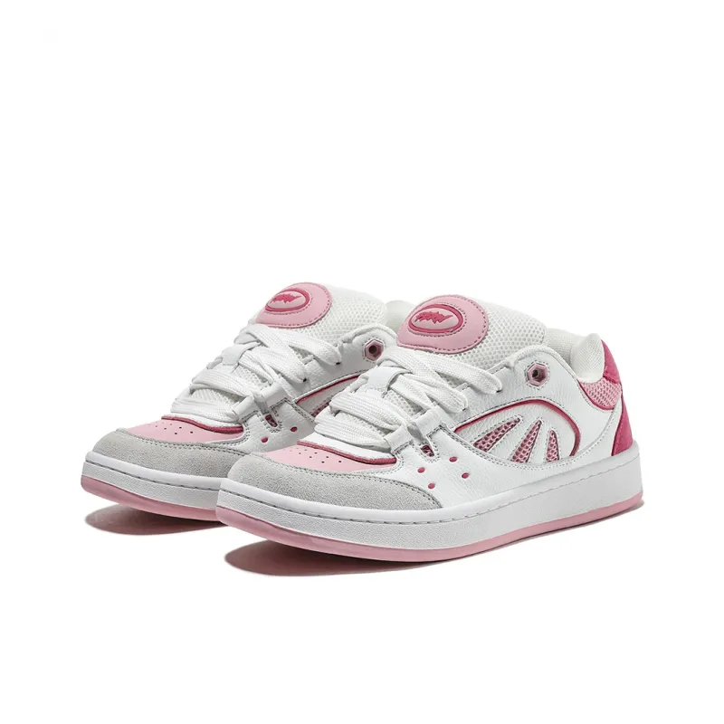 FERW Supertide Pink Mist Coverage Anti Slip And Wear Resistant Breathable Low Top Skateboard Shoes Unisex-2