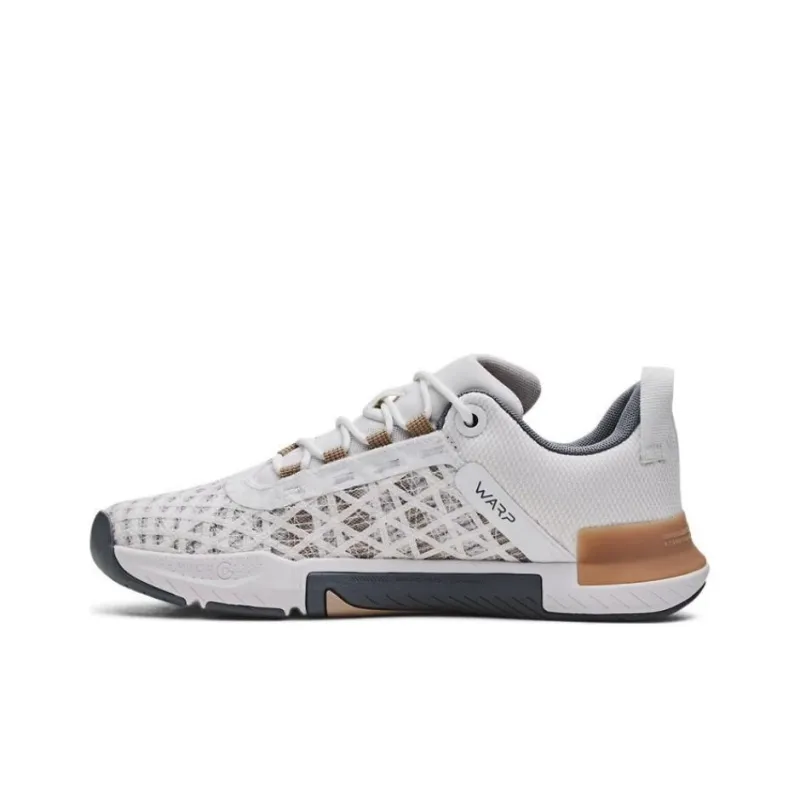 Under Armour Tribase Anti Slip Wear Resistant Low Top Training Shoes Men's White-2