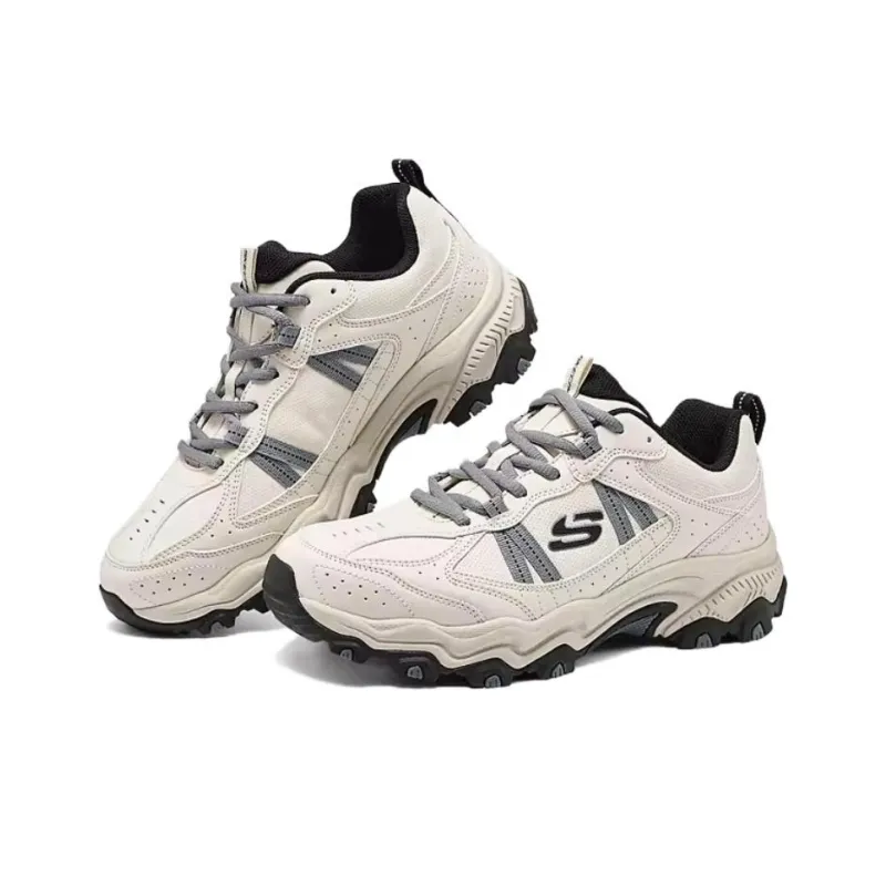 Skechers OUTDOOR Anti Slip Wear Resistant Low Top Hiking Shoes Men's Ecru-2