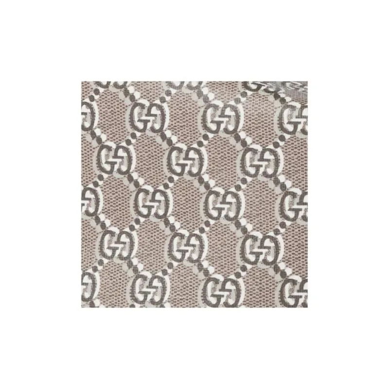GUCCI Supreme Optical Effect Canvas Handbag Extra Mini Women's Taupe-7