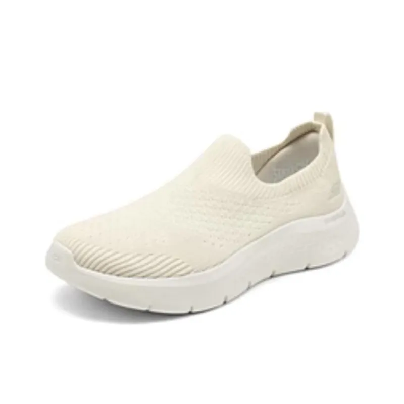 Skechers Women's GO WALK Breathable And Lightweight Low Top Casual Shoes Women's Ivory-2