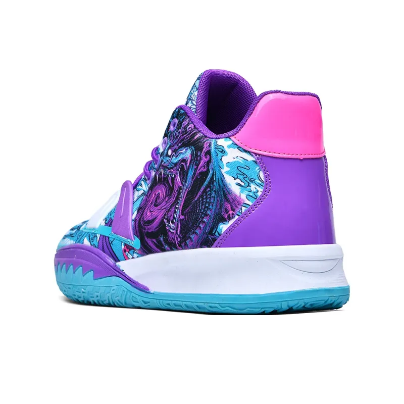 Black tailed Deer Slip Resistant, Abrasion Resistant, Breathable Mid Top Basketball Shoes Unisex-8