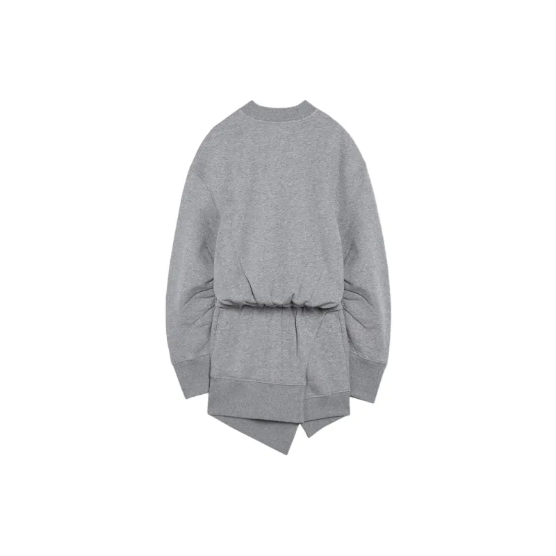 The Attico Asymmetric Crewneck Mini Dress-1