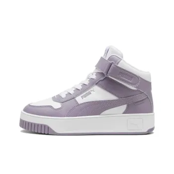 PUMA Carina Street Slip-Resistant Mid-Top Skateboard Shoes Women's White Purple