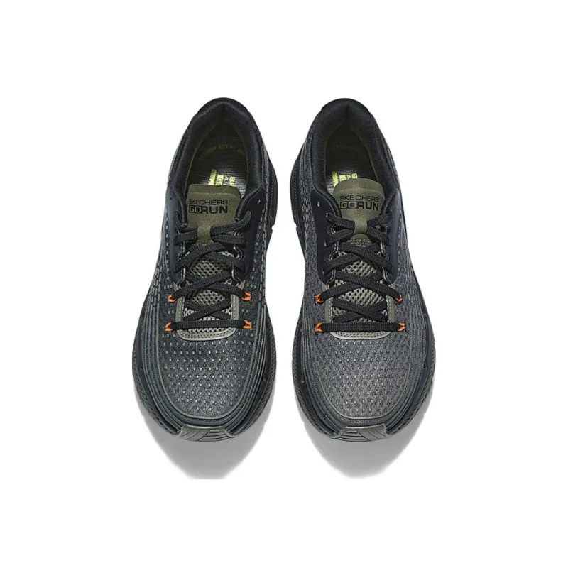 Skechers Max Cushioning Anti Slip And Wear Resistant Breathable Low Top Running Shoes Men's Black-2